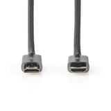 كابل NEDIS عالي السرعة HDMI مع إيثرنت، يدعم دقة 4K بمعدل 60 هرتز - سرعة نقل بيانات 18 جيجابت في الثانية، طول 5 أمتار 