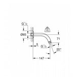 Grohe Relexa Shower Arm 147 mm