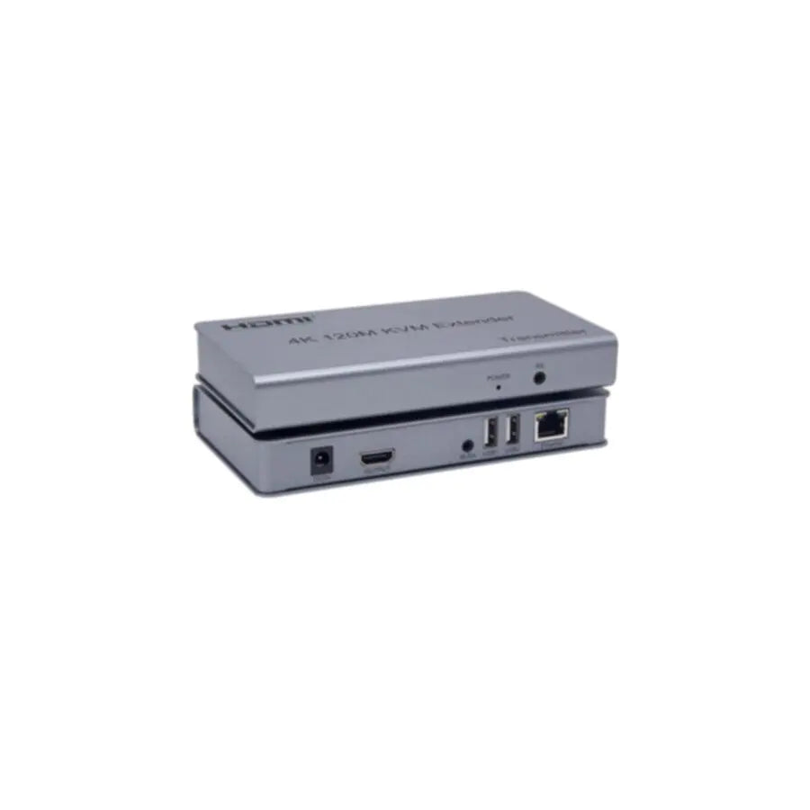 موسع HDMI KVM بطول 120 مترًا عبر كابل CAT6 (USB + AUX + IR) يدعم دقة 4K و1080P، صندوق أخضر 