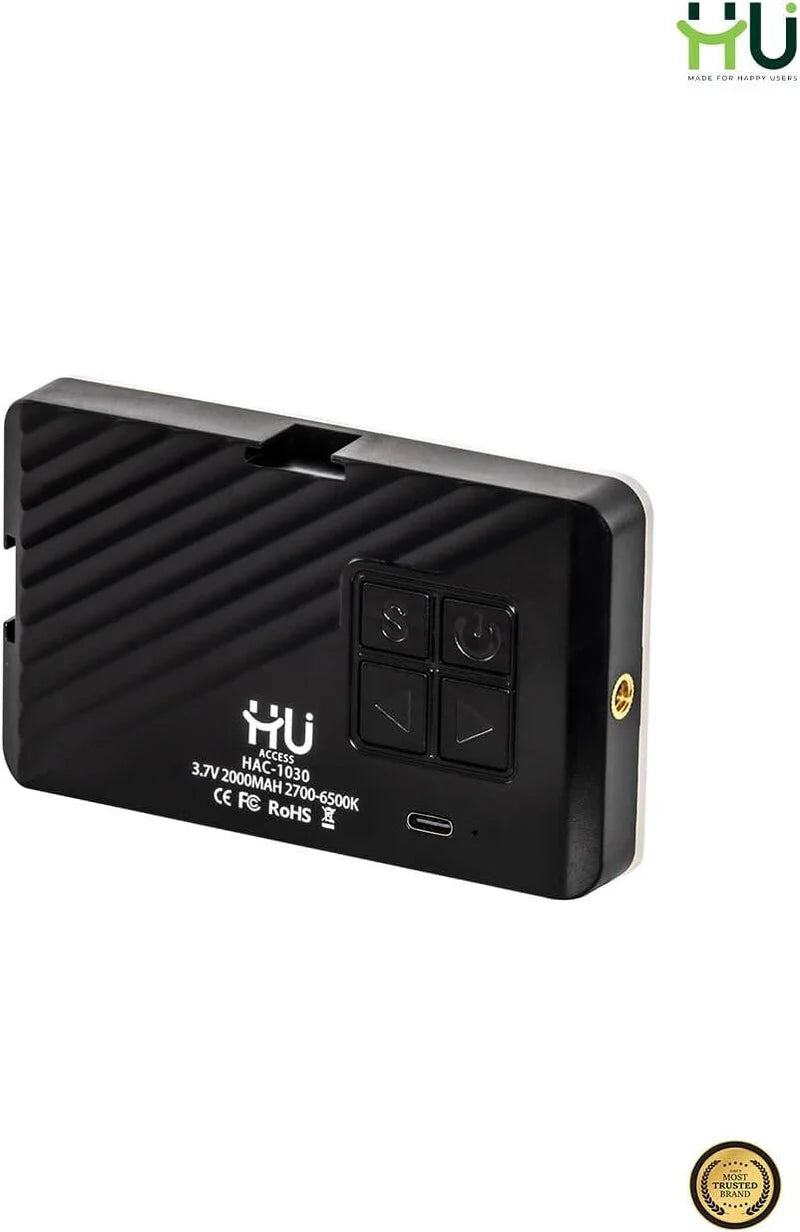 HAC-1030 LED Camera Light with 2000 mAh Battery, 2700–6500K