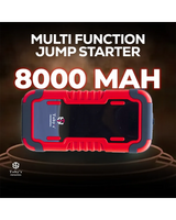 TOBY’S X7 (ST) Car Jump Starter – 8000mAh, 29.6Wh Portable Battery Booster & Power Bank