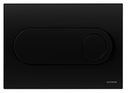 681030Q Dual Flush Plate Circle Matt Black Slovenia