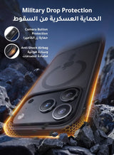 iPhone 17 Pro Max Case Magsafe Strong Magnet Metal Camera Button 17 Pro Max Case Military-Grade Protection Scratch-Resistant iPhone 17 Pro Max Cover Matte Anti-Slip Compatible with Magsafe Accessory