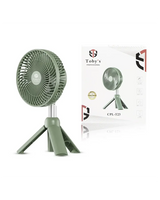 CPL-T23 Toby’s Rechargeable Portable 4000mAh Fan with LED Lantern – Adjustable Height for Home, Office & Camping
