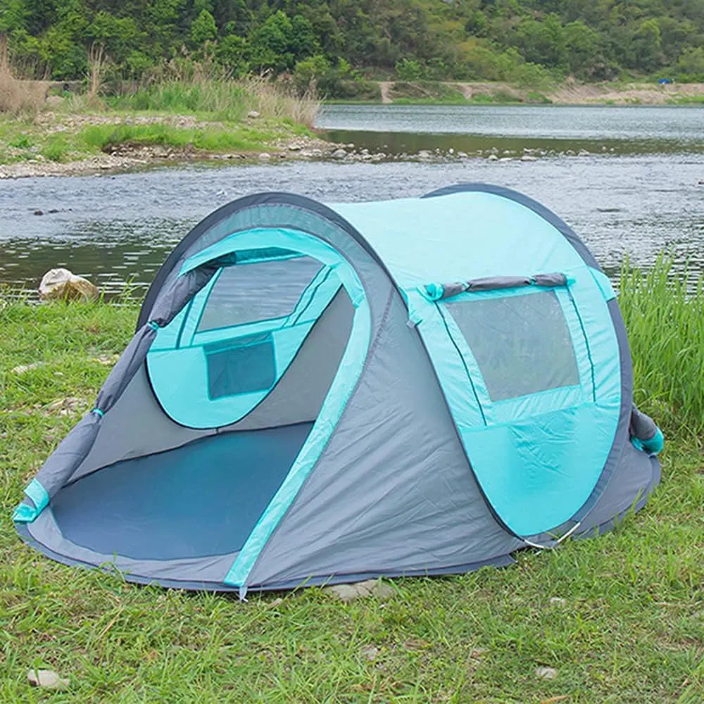 Toby’s New 3–4 Person Automatic Pop Up Camping Tent – 250 × 145 × 100 cm Outdoor Tent