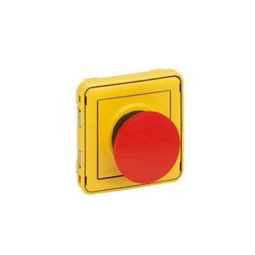 LEGRAND – Emergency Stop Button Plexo IP55, 1P, 1 N/C Contact- Modular, Grey/Yellow, Supplier Part Number: 69547 Qatar