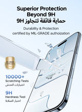 3 in 1 for iPhone Air Case, Built in 4 L-Arc Airbags, Military-Grade Protection, Ultra Clear, Shockproof iPhone Cover, with 2-Pack Ultra HD Screen Protector, Slim Case for Air 6.5"