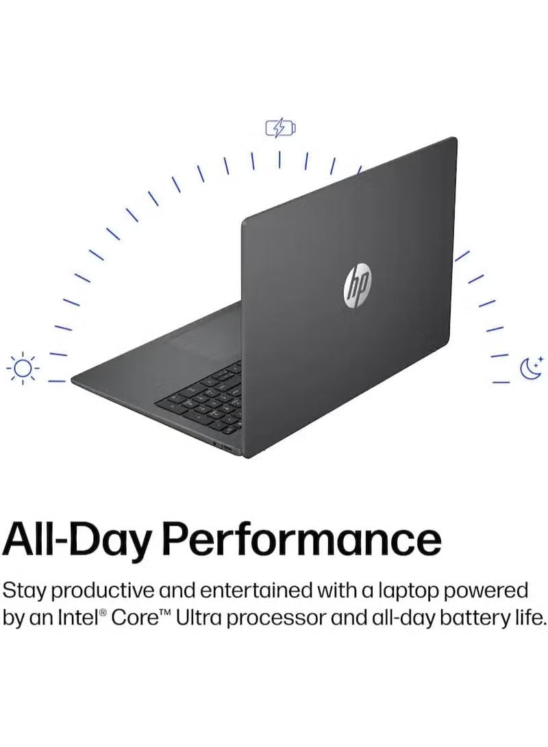 HP OmniBook 3 16-BU0007DX 16-Inch 2K Touchscreen Laptop, Intel Core Ultra 7 255U (2025), 16GB RAM, 512GB SSD, English, Mica Silver