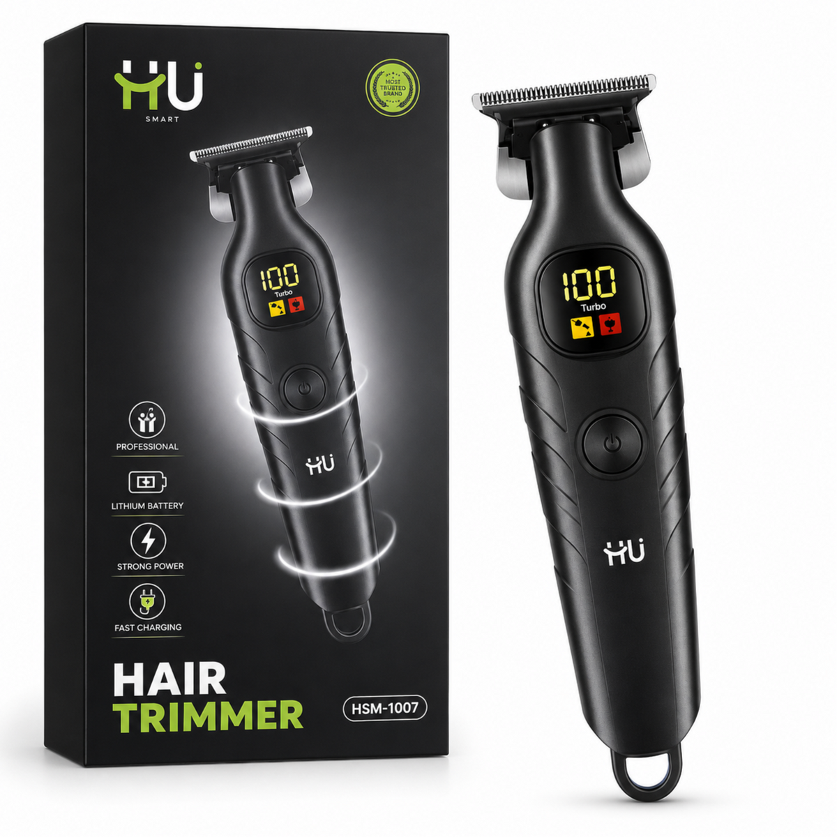 HSM-1007 Professional Hair Trimmer with 1200 mAh Lithium Battery