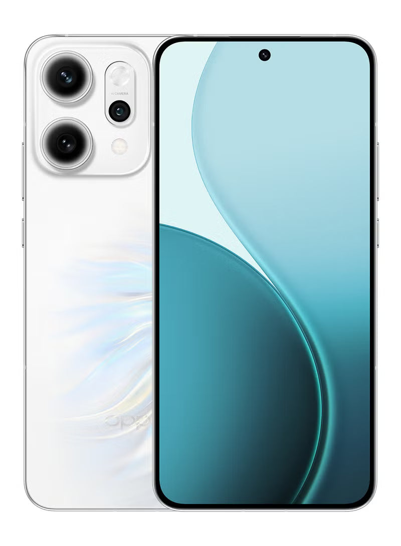 Reno14 Pro AI Phone Dual SIM White 5G 12GB RAM 512GB OPPO Enco Air4 - Middle East Version