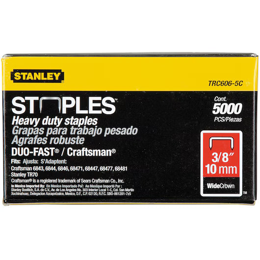 5,000 pc 3/8 in Heavy Duty Staples