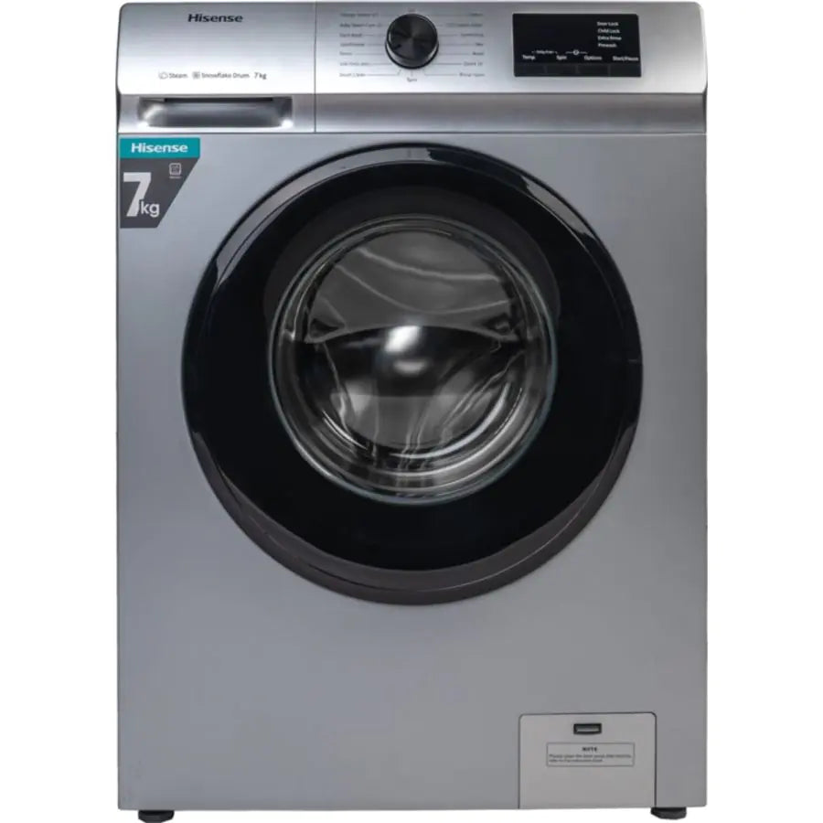 HISENSE 7.0Kg Fully-Automatic Front Loading Washing Machine (Silver)
