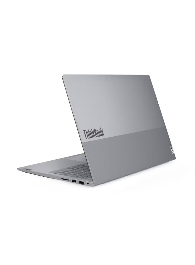 Lenovo ThinkBook 16 G8 IAL Business Laptop – 16-Inch WUXGA IPS, Intel Core Ultra 7 255H, 8GB DDR5 RAM, 512GB SSD, Intel Arc Graphics, Backlit English/Arabic Keyboard, Arctic Grey