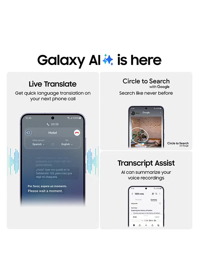 Galaxy S24 Dual SIM Amber Yellow 8GB RAM 128GB 5G - Middle East Version