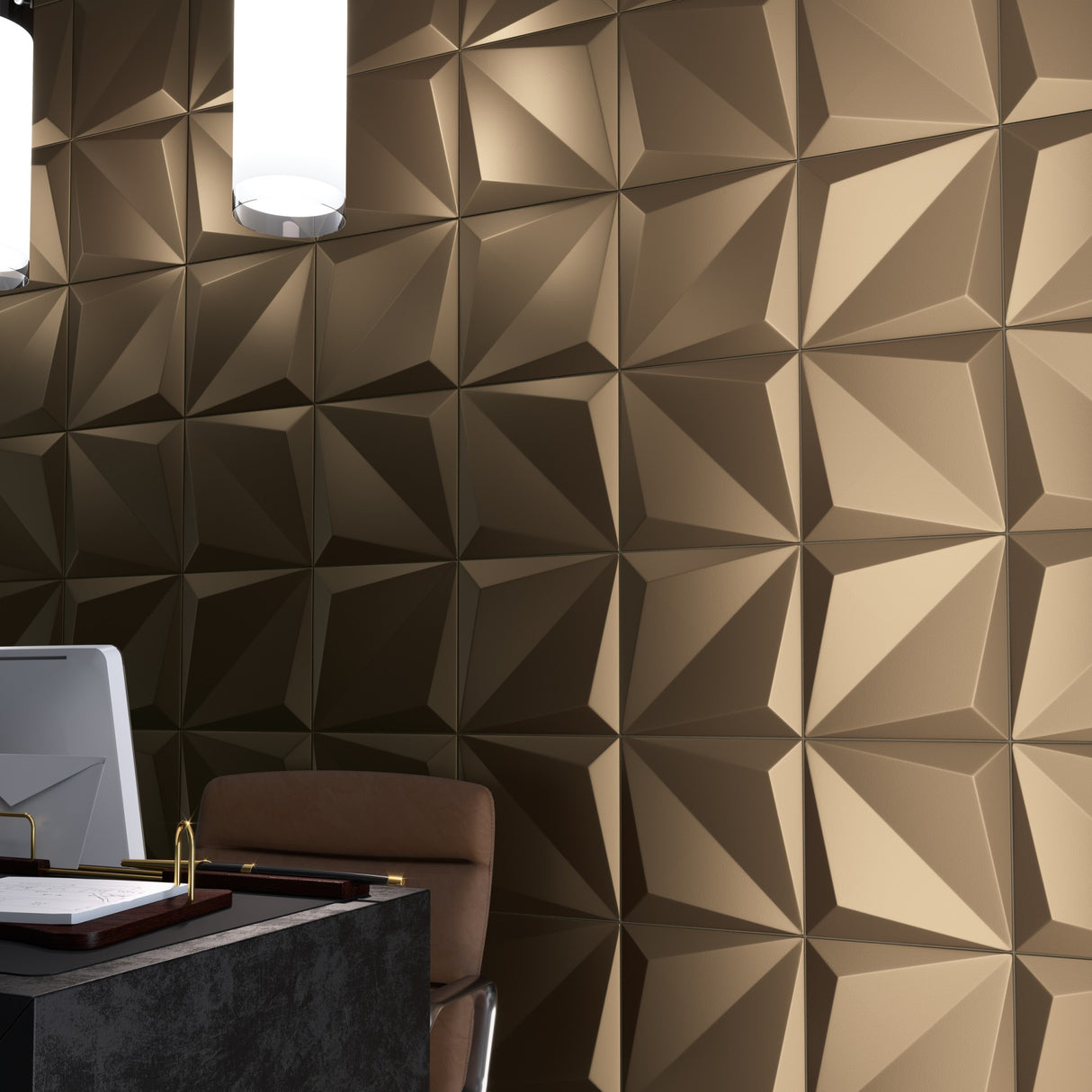 Tile Origami Bronzo