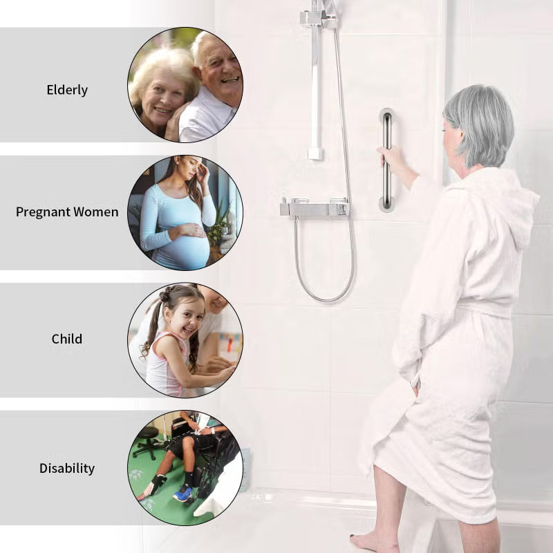 ZUEXT 12-Inch Stainless Steel Shower Grab Bar