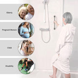 ZUEXT 12-Inch Stainless Steel Shower Grab Bar
