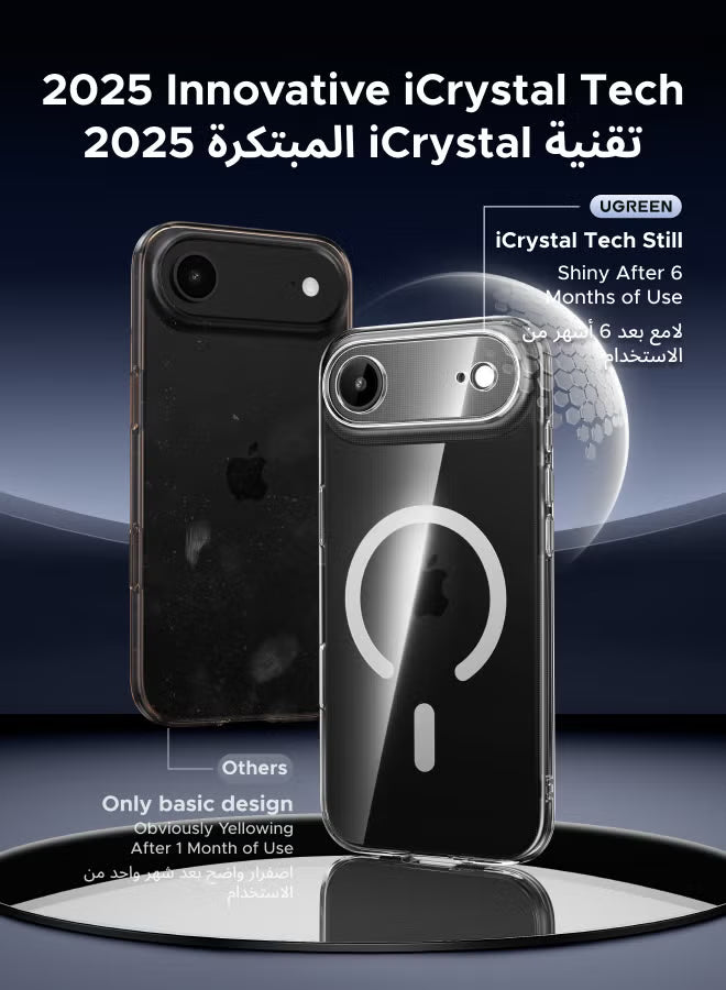 iPhone Air Case Magsafe Strong Magnet Upgraded Shutter Button Delay Yellowing iPhone Air Cover Military-Grade Protection Wear-Resistant 17 Air Case Magnetic Compatible with Magsafe Accessory