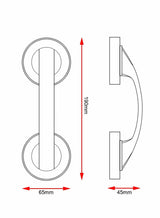 Bathroom Safety Grip Bar with Suction Cups