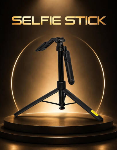 Selfie Stick 720° Rotation HAC-1058 – Automatic Telescopic Selfie Stick with Remote
