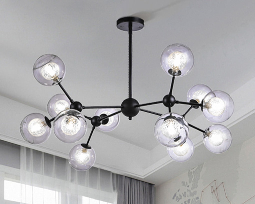 66009-12 Steel Glass Pendant