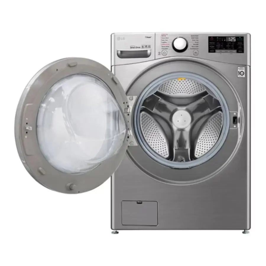 LG 24Kg Front Load Washing Machine (Stainless Steel, Steam™, 6 Motion DD, ThinQ™ Wi-Fi)