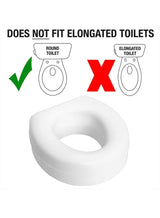 Raised Toilet Seat Riser – Standard Round Toilets