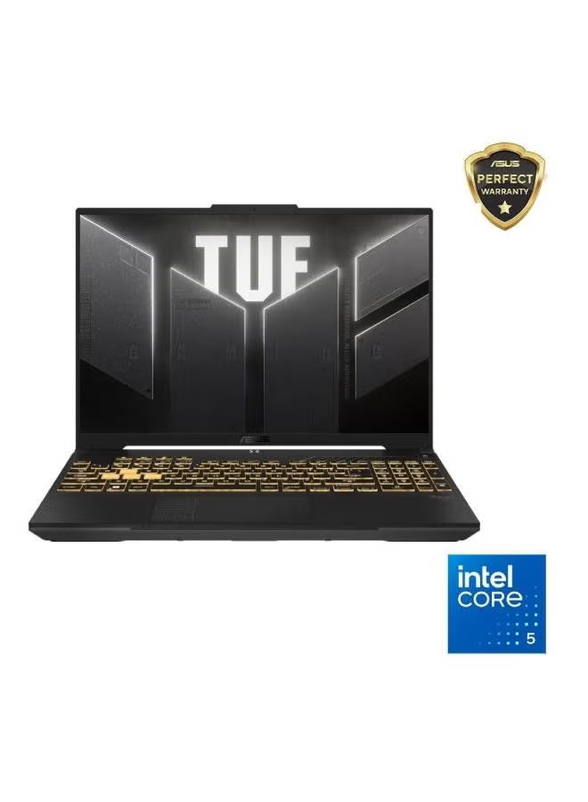 ASUS TUF Gaming F16 2024 FX607VJ-RL165W 16-Inch WUXGA IPS Gaming Laptop, Intel Core 5-210H, 16GB RAM, 512GB SSD, RTX 3050 6GB GDDR6, Windows 11, English/Arabic, Mecha Grey