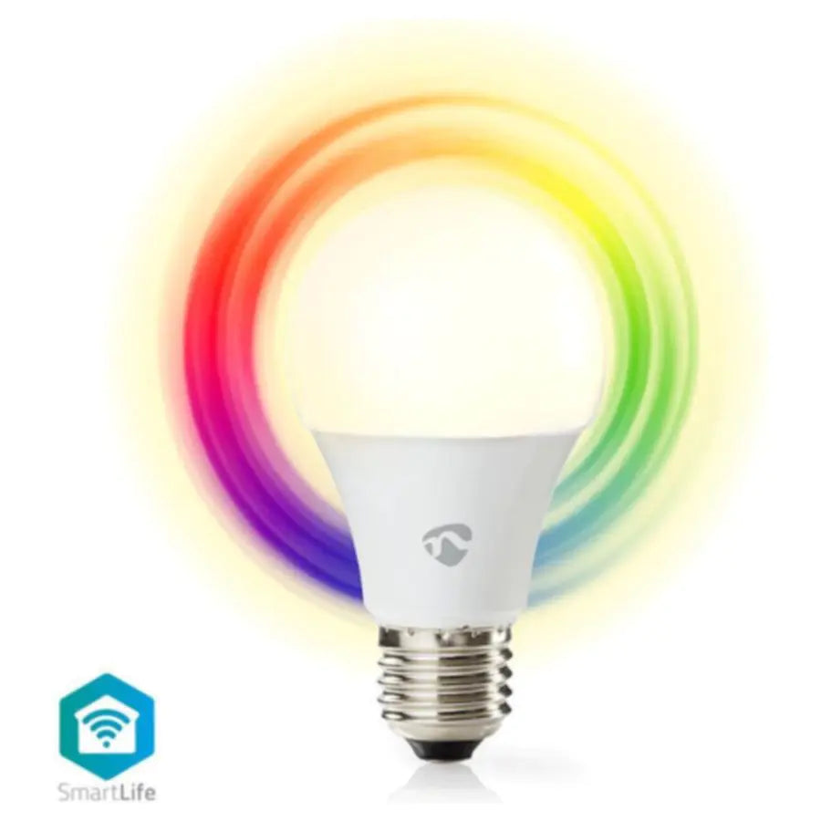 NEDIS WiFi Smart LED Bulb, Full Colour and Warm White, 6W, E27