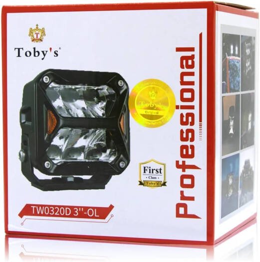 Toby’s 3-Inch 20W LED Work Light – Wide-Beam Auxiliary Driving Lamp