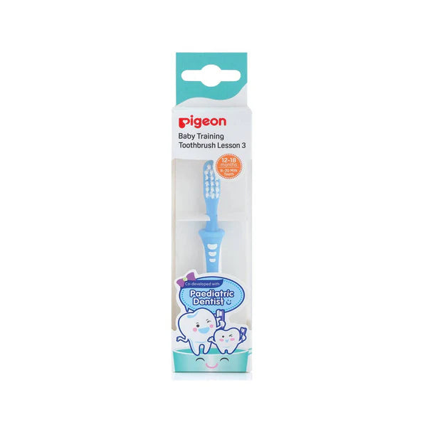Pigeon Blue Training Tooth Brush - Lesson 3