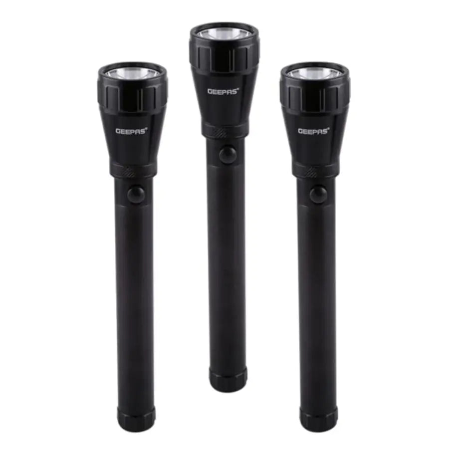 GEEPAS 3 Pcs Rechargeable LED Flashlight, Waterproof Body