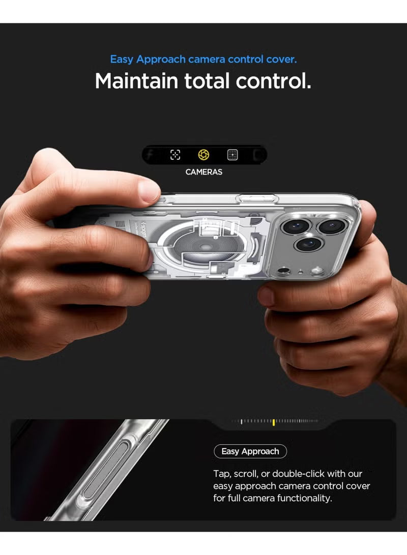 Ultra Hybrid MagFit iPhone 17 Pro Max Case Cover with MagSafe (2025) - Zero One White