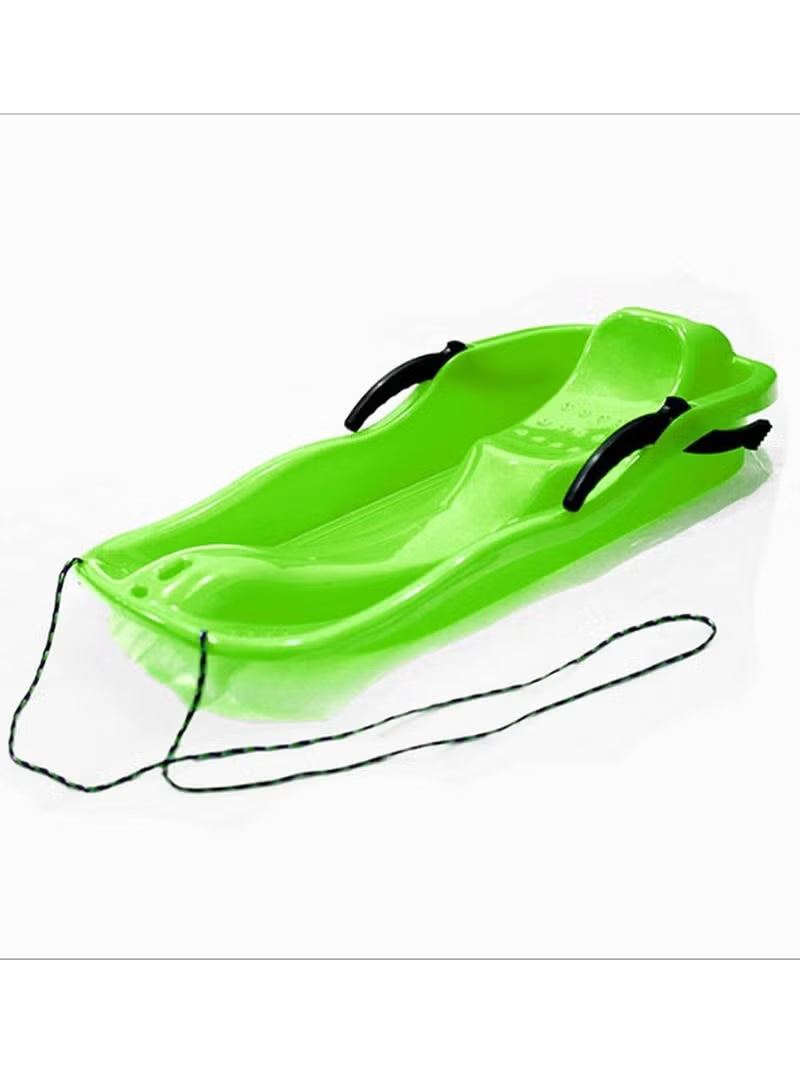 Skim Board Medium Green – Plastic Sand & Snow Board with Rope