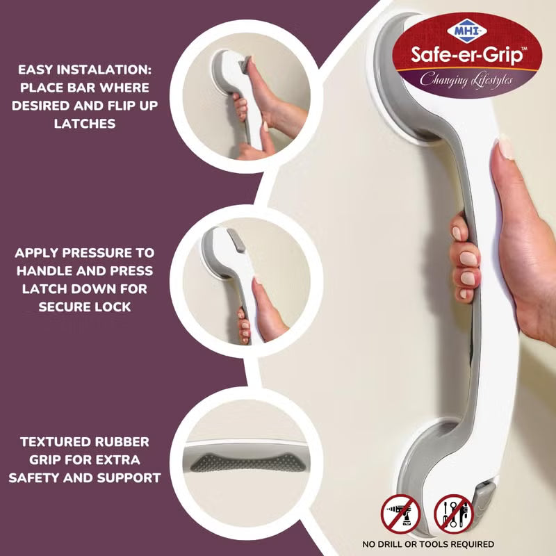 Safe-er-Grip Suction Cup Grab Bar