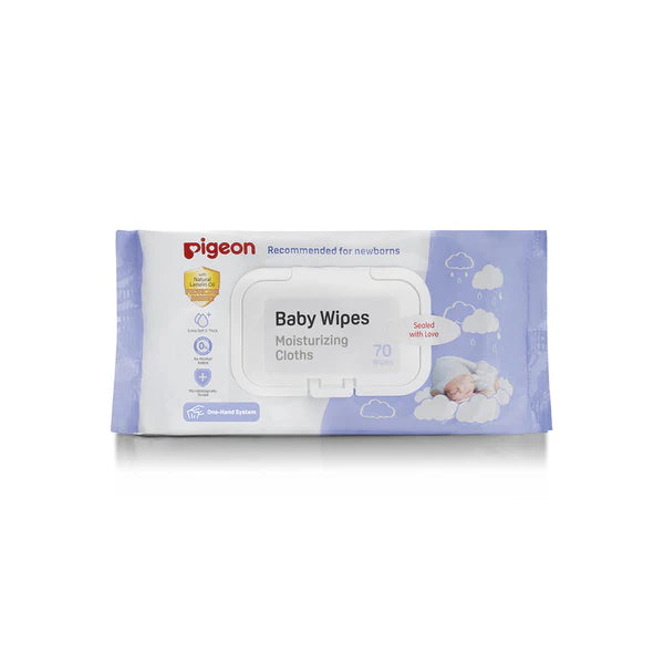 Pigeon Baby Wipes Moisturizing Cloths 70 Sheets