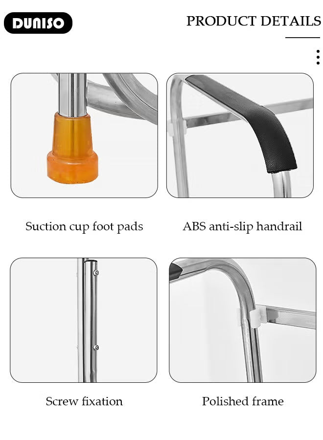 Toilet Safety Frame with Armrests