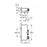 Grohe Grohtherm SmartControl Thermostatic Bath Shower Mixer