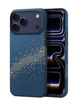 pitaka for iPhone 17 Pro Case 6.3" with Camera Control Button, Compatible with MagSafe, Ultra-Slim Case with Caseless Touch Feeling, 1500D Aramid Fiber Woven, Milky Way Galaxy