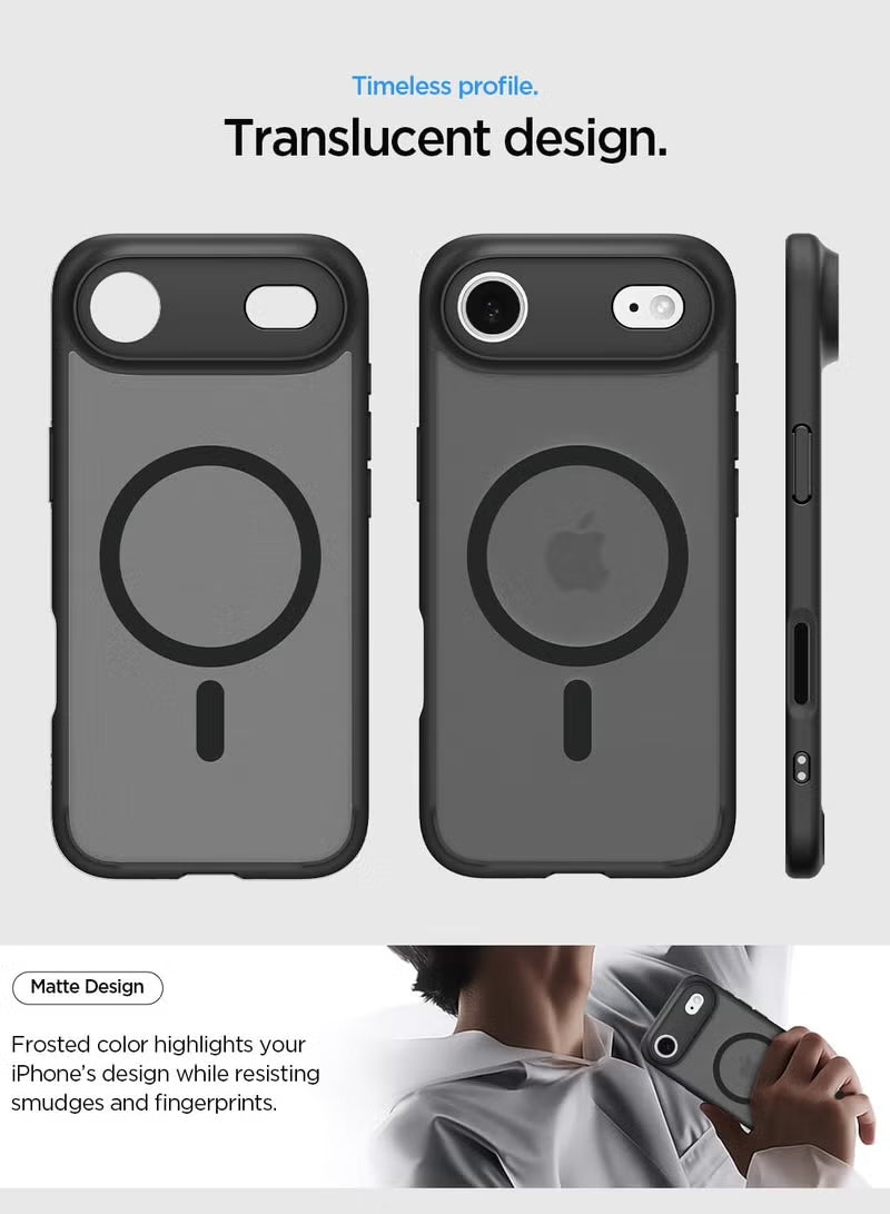 Ultra Hybrid MagFit iPhone 17 Air Case Cover with MagSafe (2025) - Frost Black