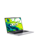 Acer Aspire Lite AL14 Laptop 14th Gen Intel Core 3-N355, 8GB RAM, 512GB SSD, 14" WUXGA IPS Display, Windows 11 Home – Silver