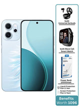 Reno14 AI Phone Dual SIM 5G White 12GB RAM 512GB + Boat Call2 Watch + Boat Immortal 171 Buds + Zentality Powerbank 10k mAh + 12 Month (Liquid + Screen Protection) Warranty - Middle East Version