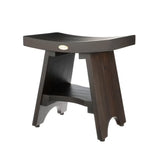 DecoTeak 18-Inch Waterproof Teak Wood Shower Bench