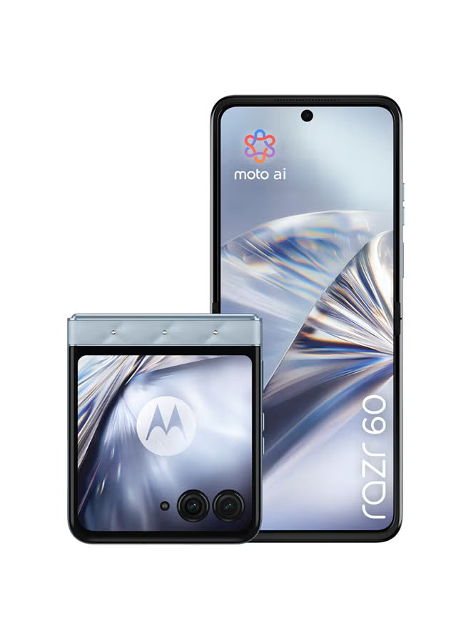 Collections - Razr 60 Dual SIM 5G Ice Melt 8GB RAM 256GB With Buds Loop With Crystals by Swarovski - Middle East Version