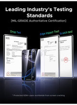 2-Pack for iPhone 17 Pro Screen Protector, 9H Hardness, Military-grade Shockproof, Ultra HD Clear Tempered-Glass with Easy Installation Tool, Anti-Fingerprint, Scratch Resistant, Case Friendly -