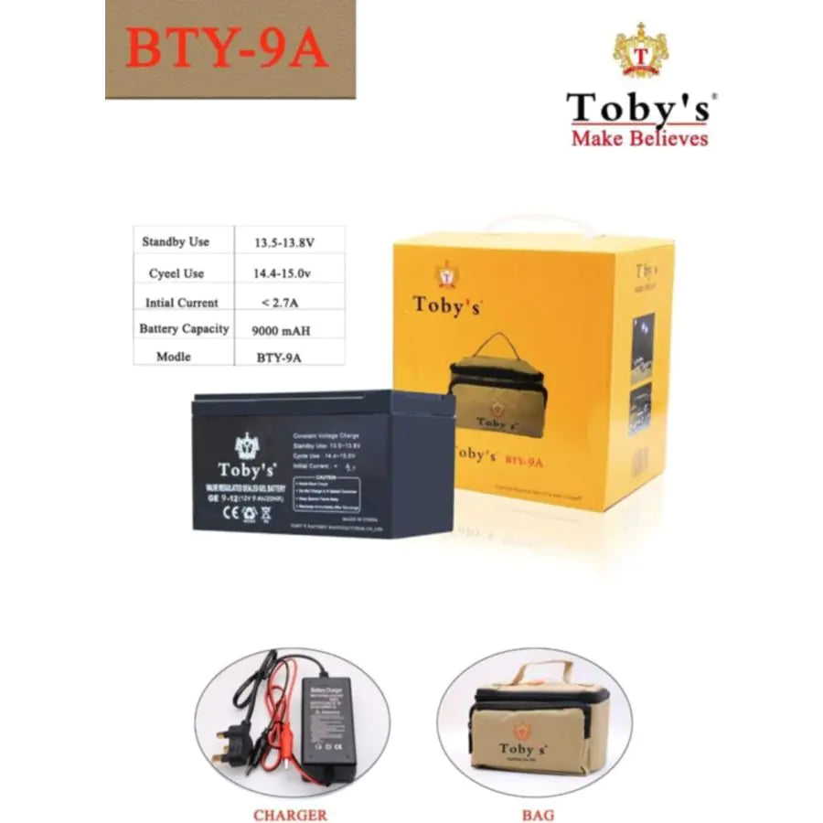 TOBY’S Power Plus Battery 12V 9A 10000mAh