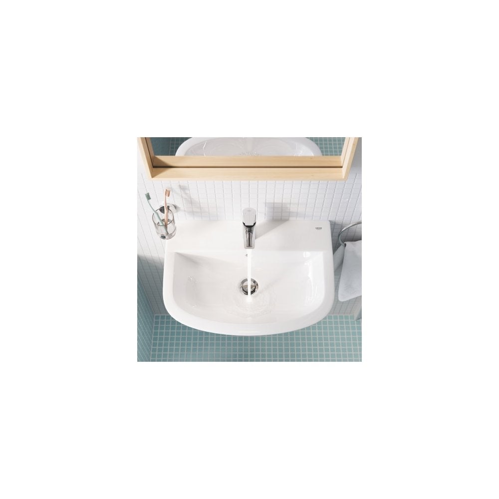 Grohe BauEdge S-Size Basin Mixer Tap with Pop-Up Waste (Chrome)