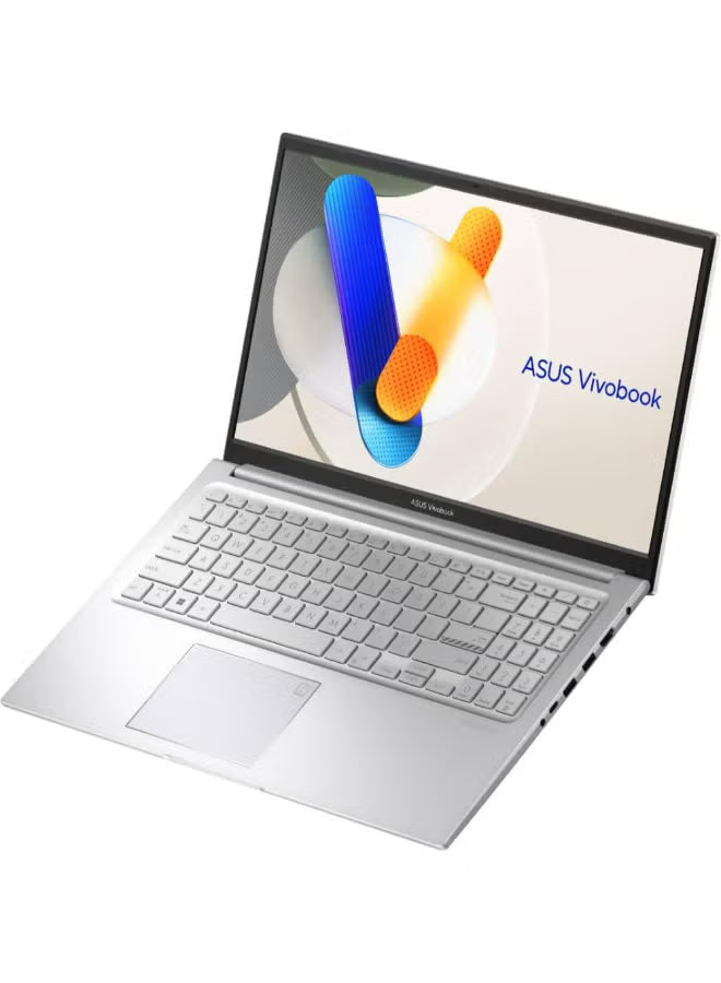 ASUS Vivobook 15 2025 Laptop – Intel Core 5-120U, 16GB RAM, 512GB SSD, 15.6-Inch FHD, Windows 11 Home, English & Arabic, Cool Silver