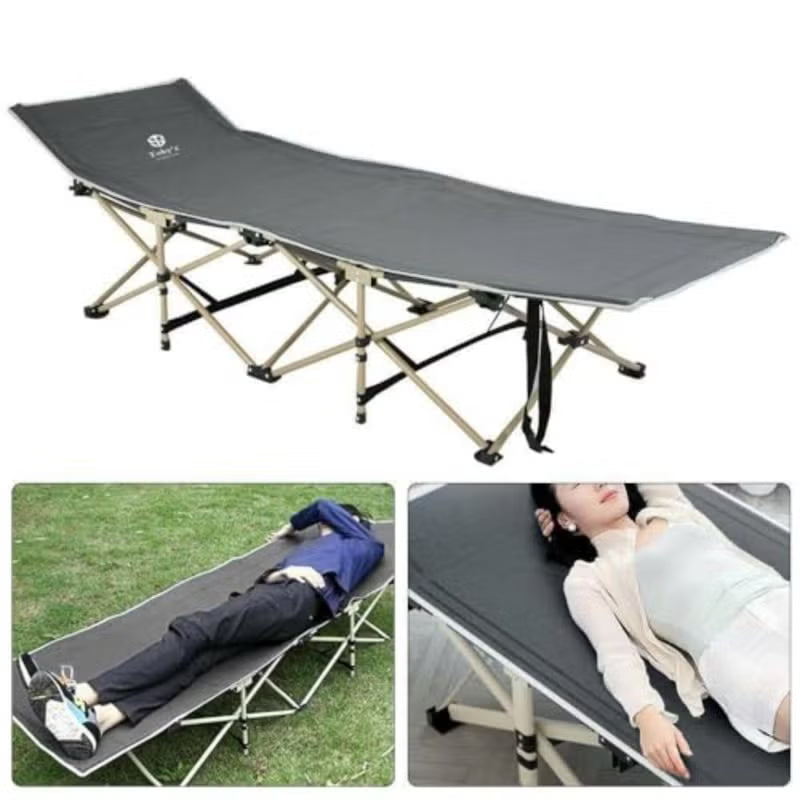 Toby’s Camping Chair-06 Folding Camping Bed 150kg with Cushion