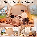 Toby’s Inflatable Camping Tent-10 for 4–6 Persons – Waterproof Oxford Fabric Air Beam Tent with UV Protection & Large Windows